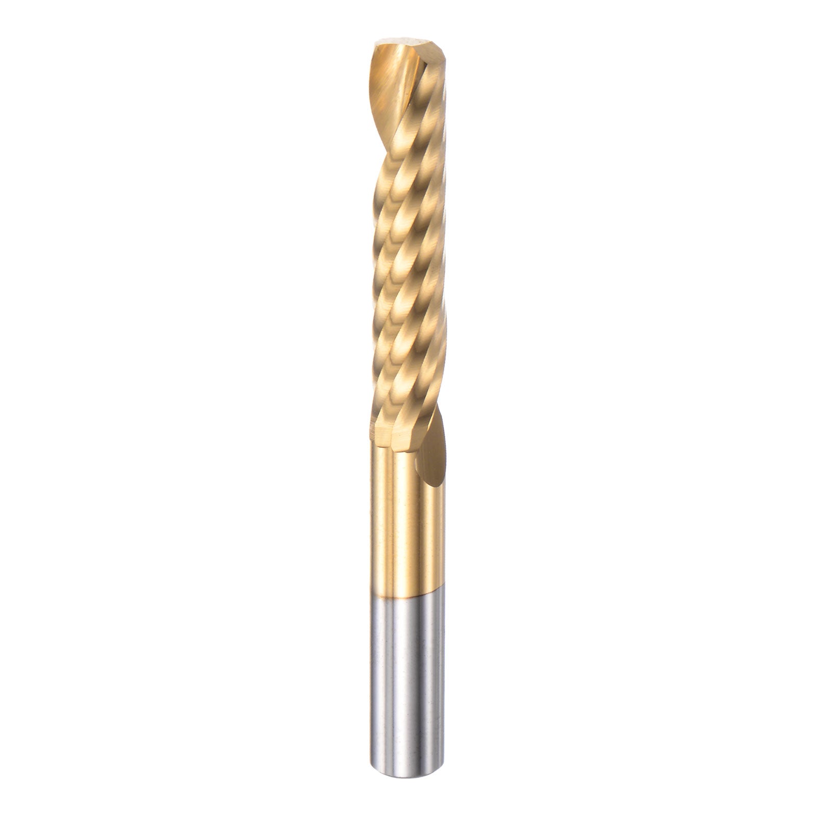 6mmx32mm Titanium Plated High Speed Steel Single Flute End Mill Bit ...