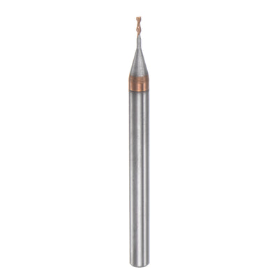 Harfington 4mm Shank 1mm x 6mm Titanium Coated Solid Carbide 2 Flutes Square End Mill