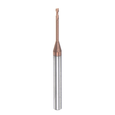 Harfington 4mm Shank 1.5mm x 20mm Titanium Coated Solid Carbide 2 Flutes Square End Mill