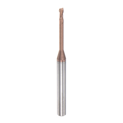 Harfington 4mm Shank 2mm x 20mm Titanium Coated Solid Carbide 2 Flutes Square End Mill