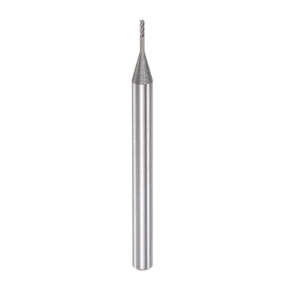Harfington 4mm Shank 1mm x 6mm Solid Carbide 3 Flutes Square End Mill Milling Cutter