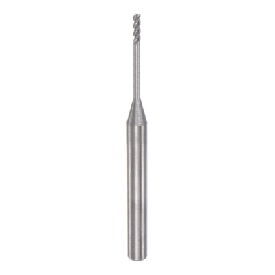 Harfington 4mm Shank 1.5mm x 16mm Solid Carbide 3 Flutes Square End Mill Milling Cutter