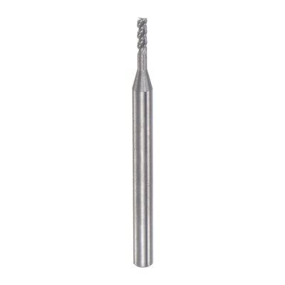 Harfington 4mm Shank 2mm x 10mm Solid Carbide 3 Flutes Square End Mill Milling Cutter