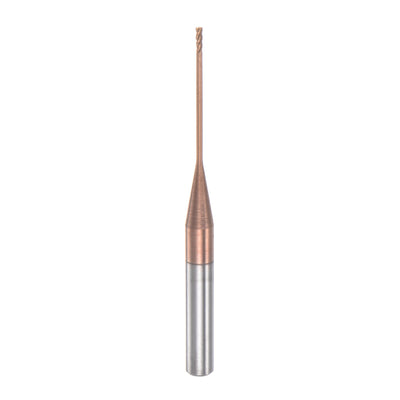Harfington 4mm Shank 1mm x 20mm Titanium Coated Solid Carbide 4 Flutes Square End Mill