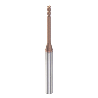 Harfington 4mm Shank 2mm x 20mm Titanium Coated Solid Carbide 4 Flutes Square End Mill