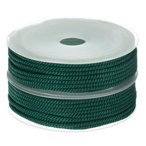 2pcs Twisted Nylon Twine Thread Beading Cord 3mm 7m/23 Feet String, Goldenrod | Harfington