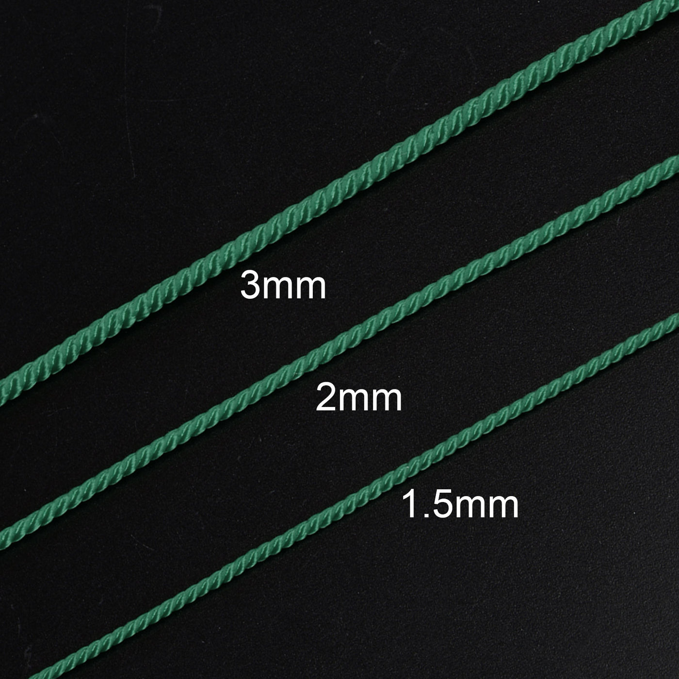 Harfington 2pcs Twisted Nylon Twine Thread Bead Cord 1.5mm 20M/65 Feet String, Dark Magenta