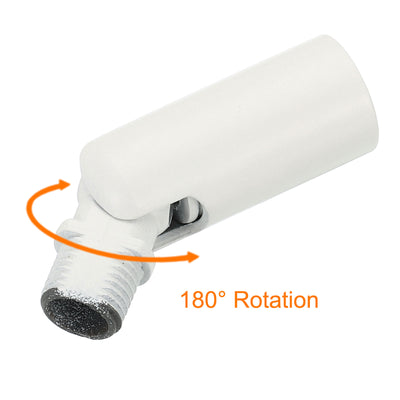 Harfington 180 Degree Sloped Ceiling Light Adapter, 3 Pack M10 Thread White