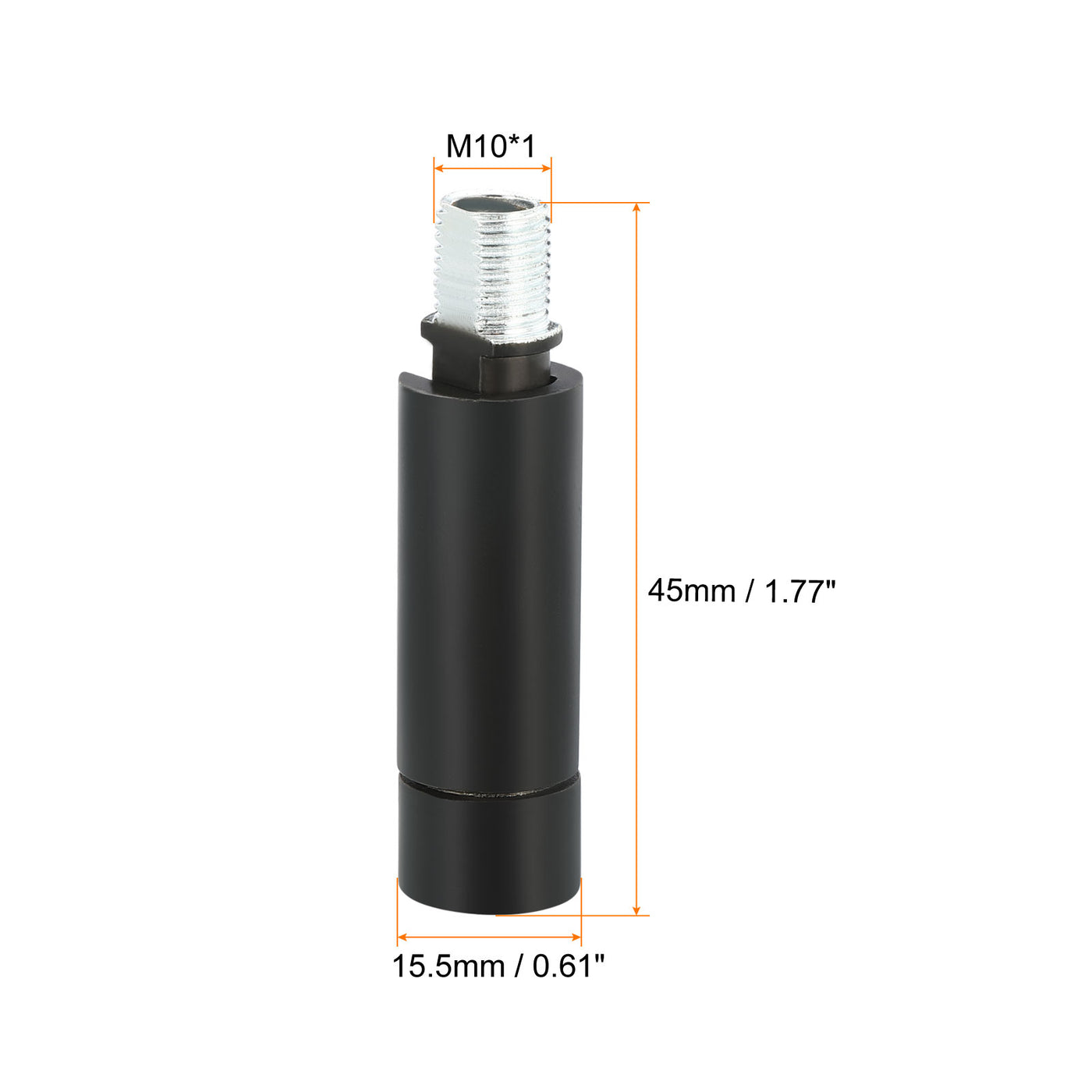Harfington 90/350 Degree Sloped Ceiling Light Adapter, 2 Pack M10 Thread Black