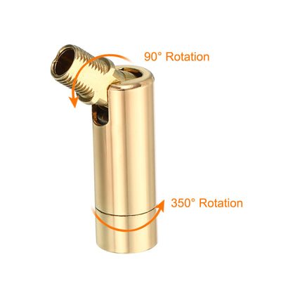 Harfington 90/350 Degree Sloped Ceiling Light Adapter, 2 Pack M10 Thread Champagne Gold