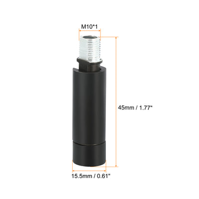 Harfington 90/350 Degree Sloped Ceiling Light Adapter, 4 Pack M10 Thread Black