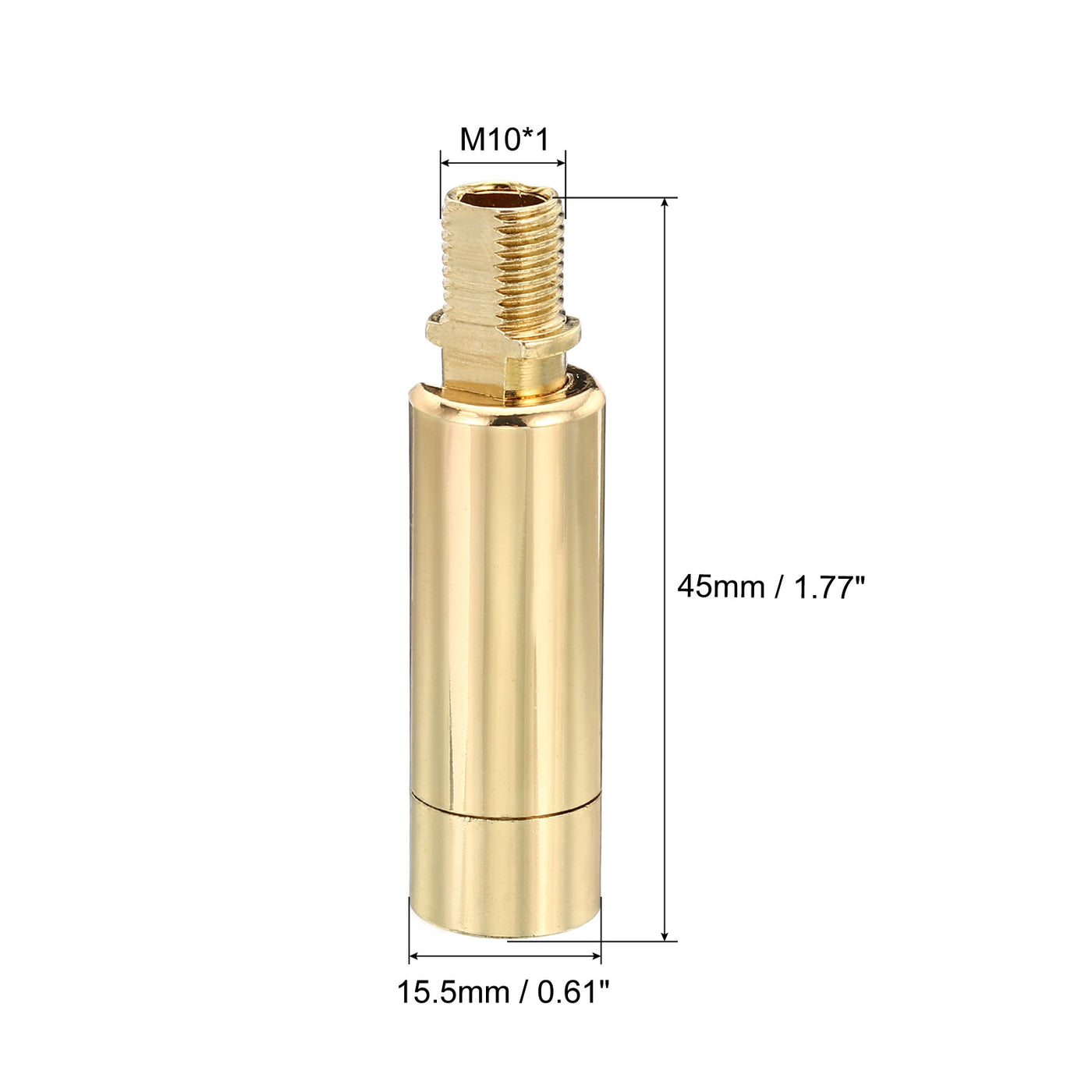 Harfington 90/350 Degree Sloped Ceiling Light Adapter, 4 Pack M10 Thread Champagne Gold