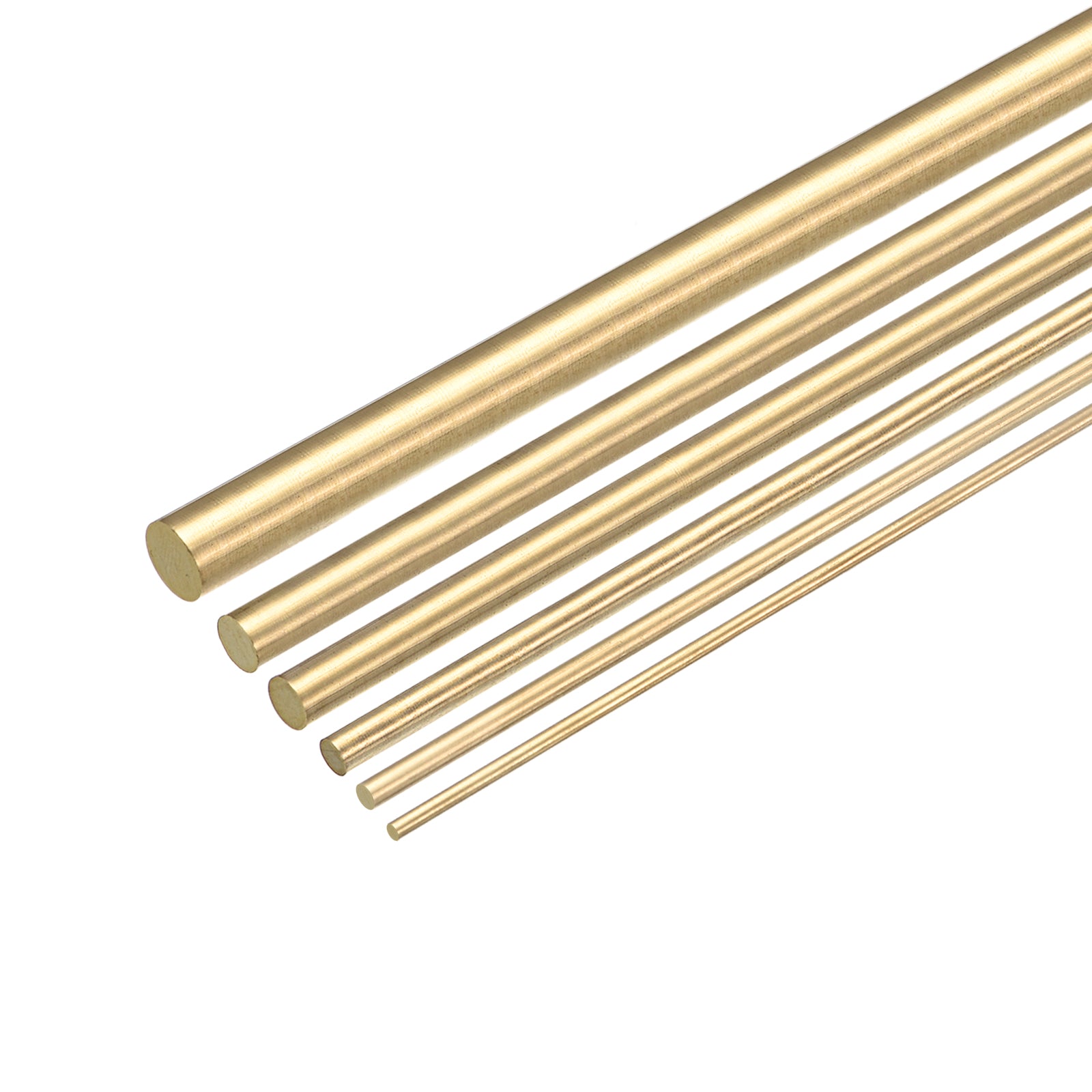 Brass Round Rods, 2mm-8mm Assorted Diameter 150mm Length Brass Rod (6 ...