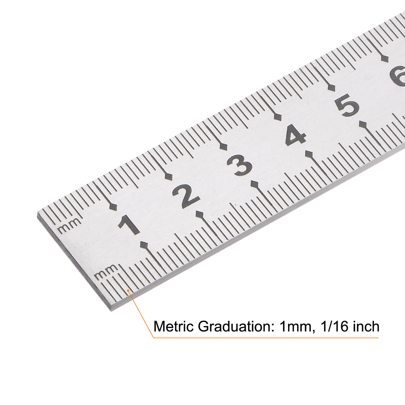Harfington 2pcs Stainless Steel Ruler, 40" Metal Rulers 0.75" Wide Metric Graduation