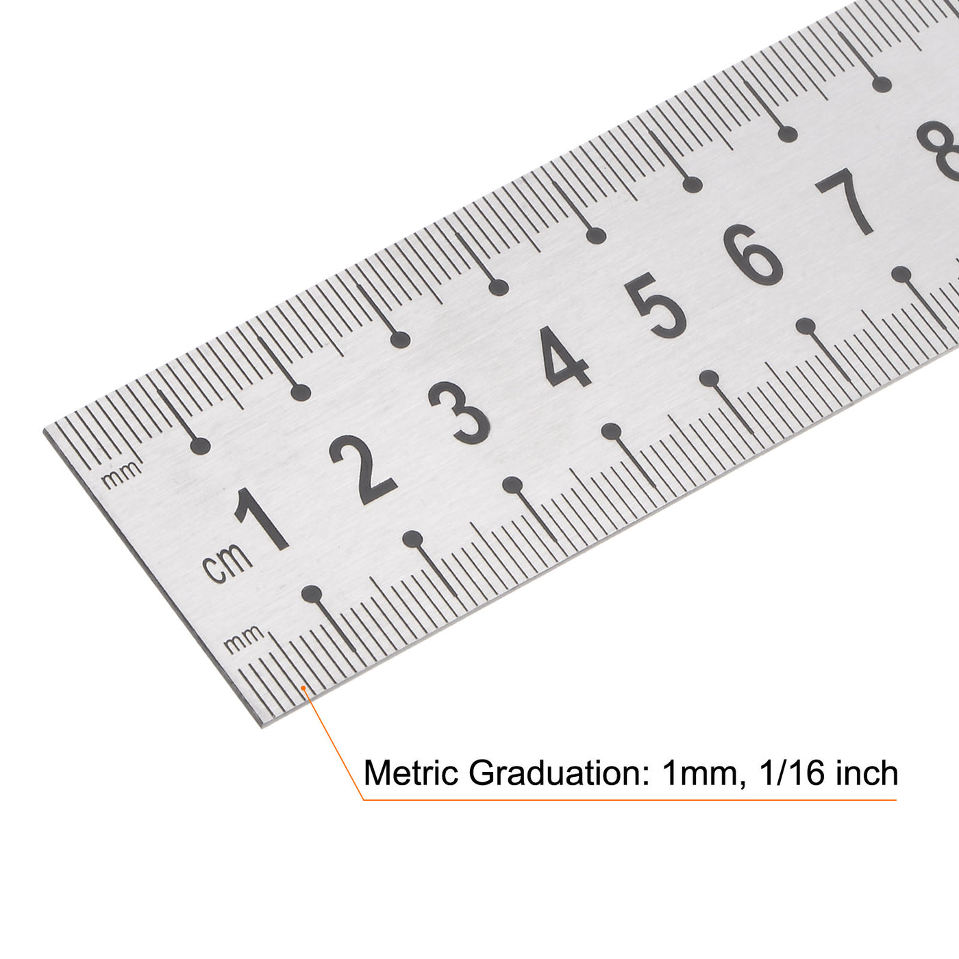 Harfington Stainless Steel Ruler, 40" Metal Rulers 1.3" Wide Inch Metric Graduation