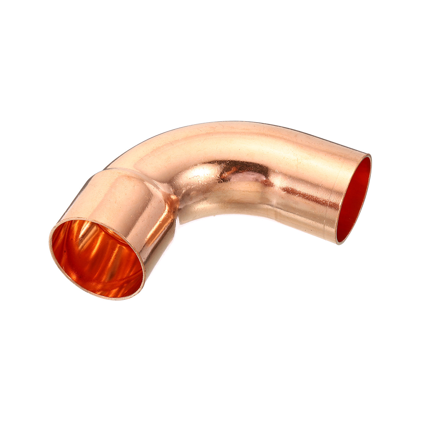 Harfington 32mm (1.26") ID Elbow Copper Pipe Fitting, 90 Degree Short Turn Pressure Connector Sweat Solder Connection for Water Air Conditioner Plumbing