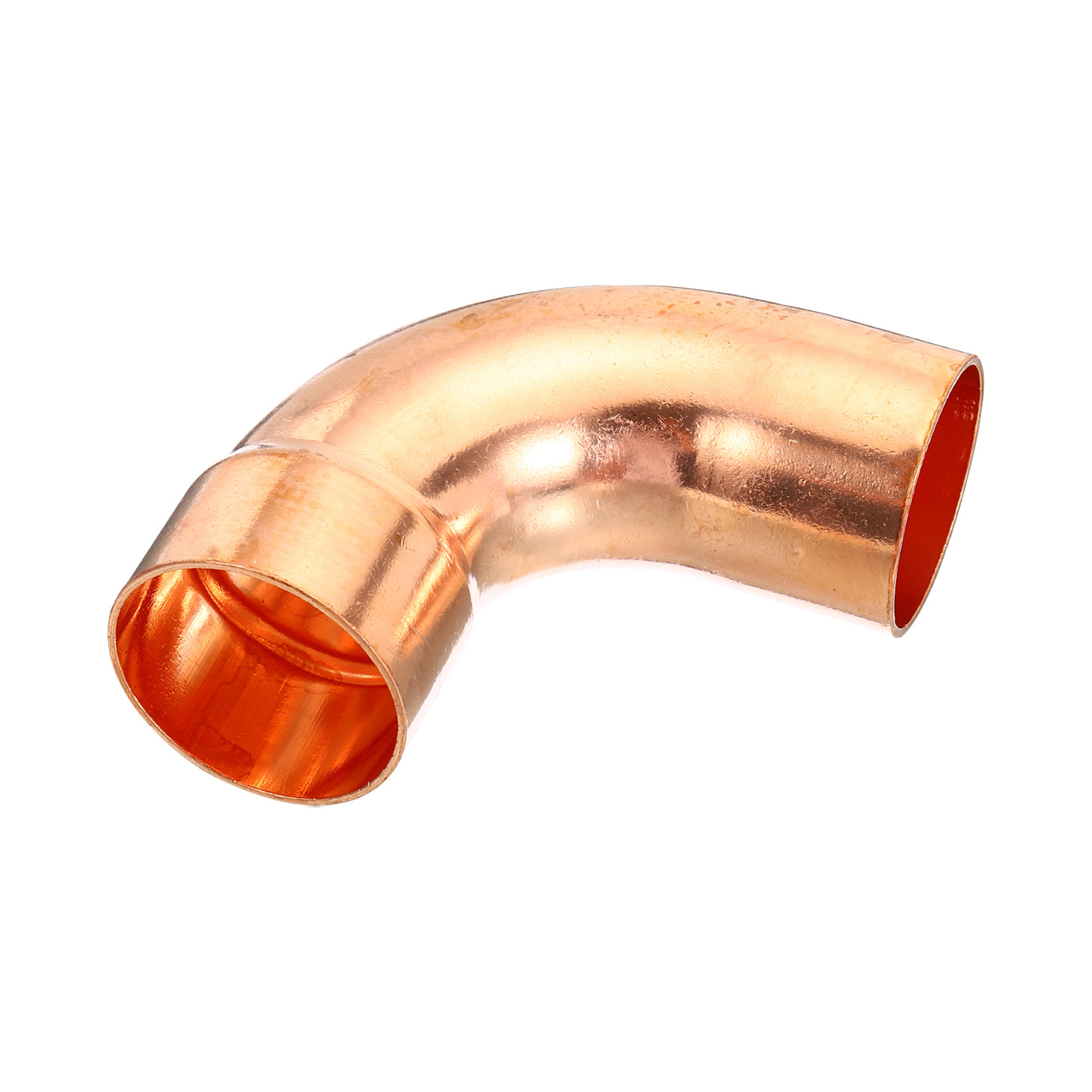 Harfington 38mm (1.5") ID Elbow Copper Pipe Fitting, 90 Degree Short Turn Pressure Connector Sweat Solder Connection for Water Air Conditioner Plumbing