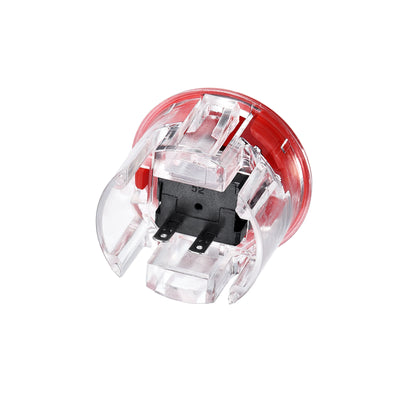 Harfington Mounting Hole Momentary Game Push Button Switch 30mm Red for Video Games Pack of 6