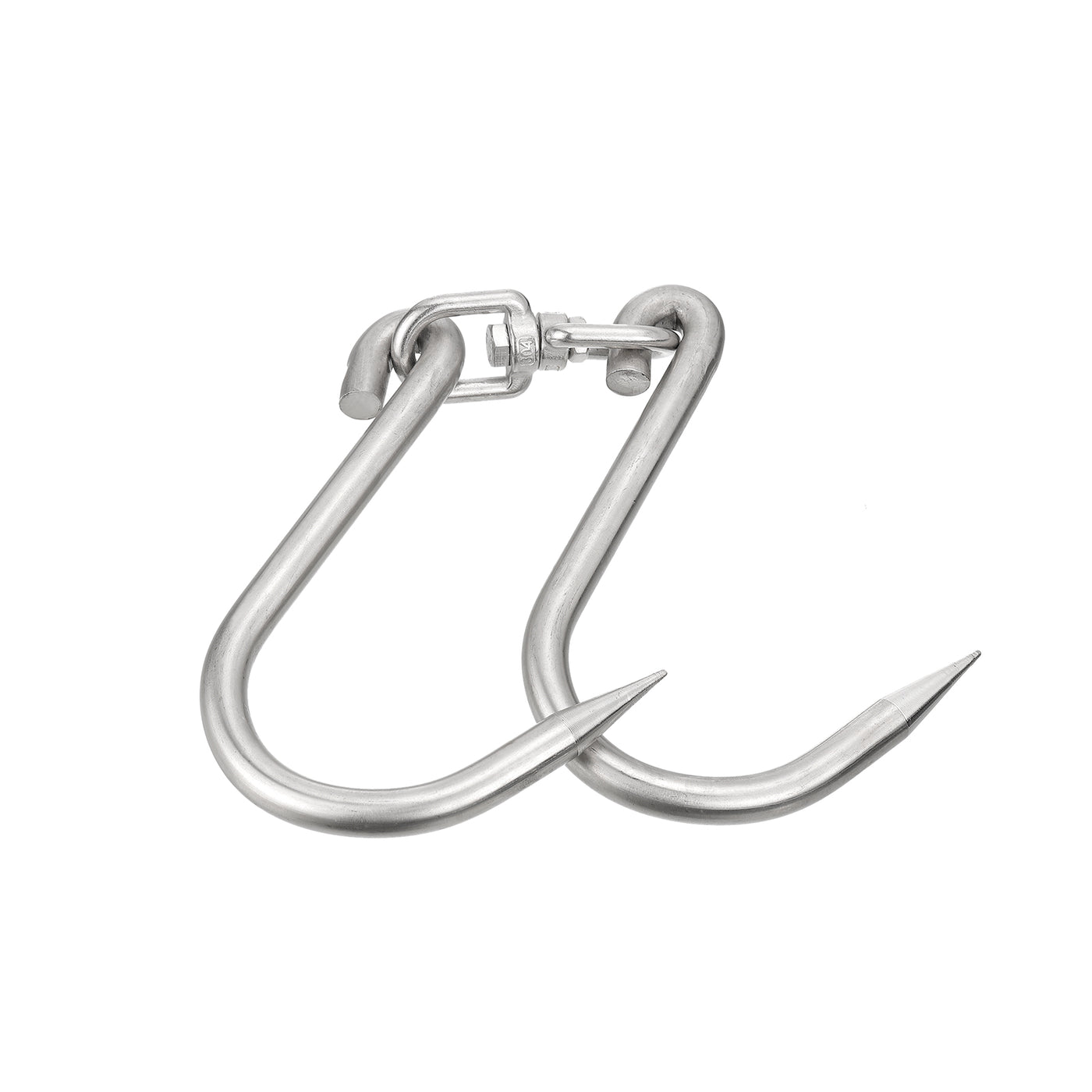 uxcell Uxcell Swivel Meat Hooks, Thickness Stainless Steel Processing Butcher Hooks for Hanging Drying Smoking Meat Products