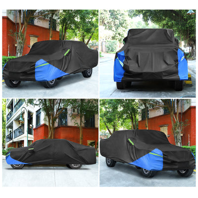 Harfington Car Cover Waterproof Snowproof All Weather for Car Outdoor Full Car Cover Rain Sun Protection