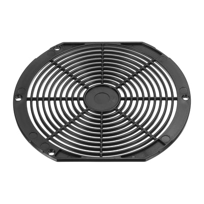 Harfington 172mm Fan Filter, 2 Pack ABS Plastic Ventilator Grill Protector Guard, Black