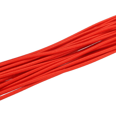Harfington Elastic Cord Heavy Stretch String Rope 1/8" 11 Yards Red for Crafting DIY Sewing Hook Straps Camping Tie Down Strap