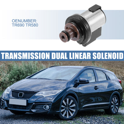 Harfington Transmission Lock Up Clutch Dual Linear Shift Solenoid TR690 TR580 31825AA050 31825AA051 for Subaru Selected with CVT TR580 TR690 Transmission