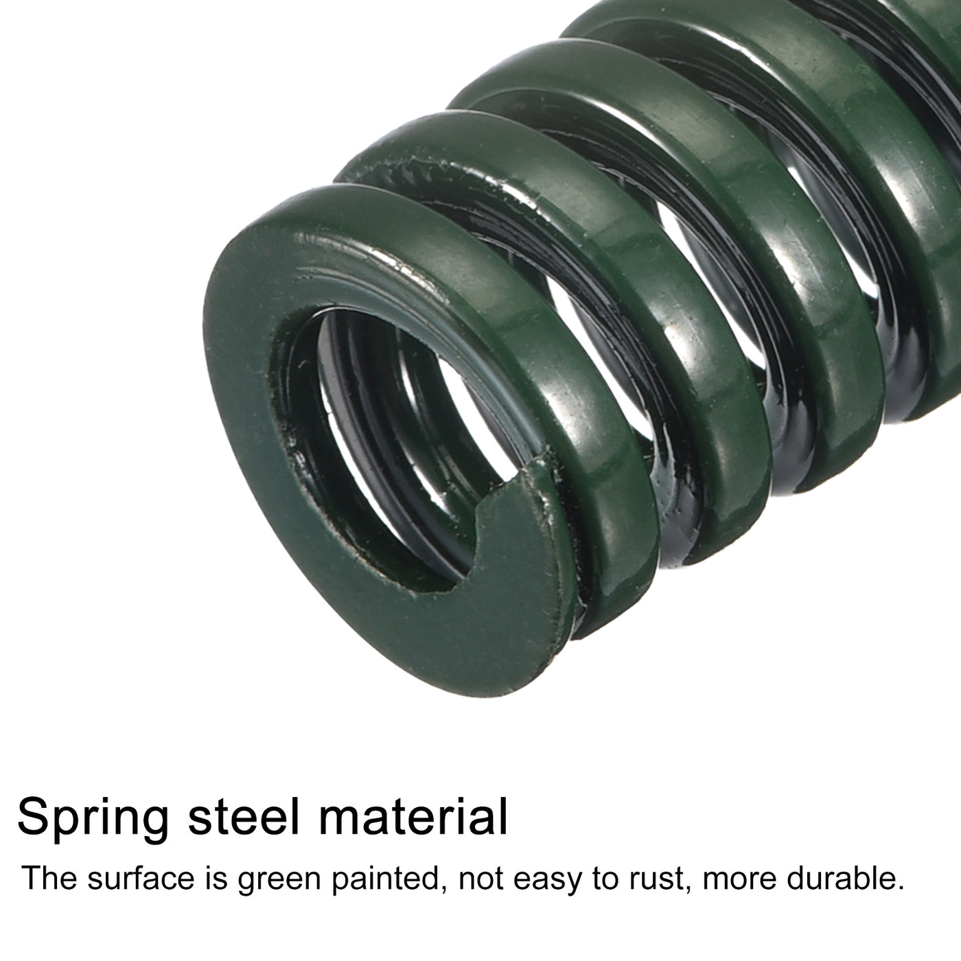 uxcell Uxcell 3D Printer Die Spring, 6pcs 14mm OD 70mm Long Spiral Stamping Compression Green