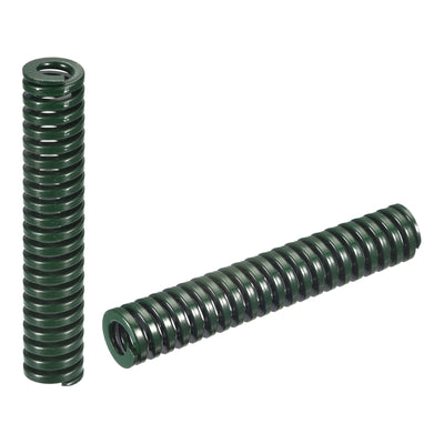 Harfington Uxcell 3D Printer Die Spring, 2pcs 14mm OD 80mm Long Spiral Stamping Compression Green