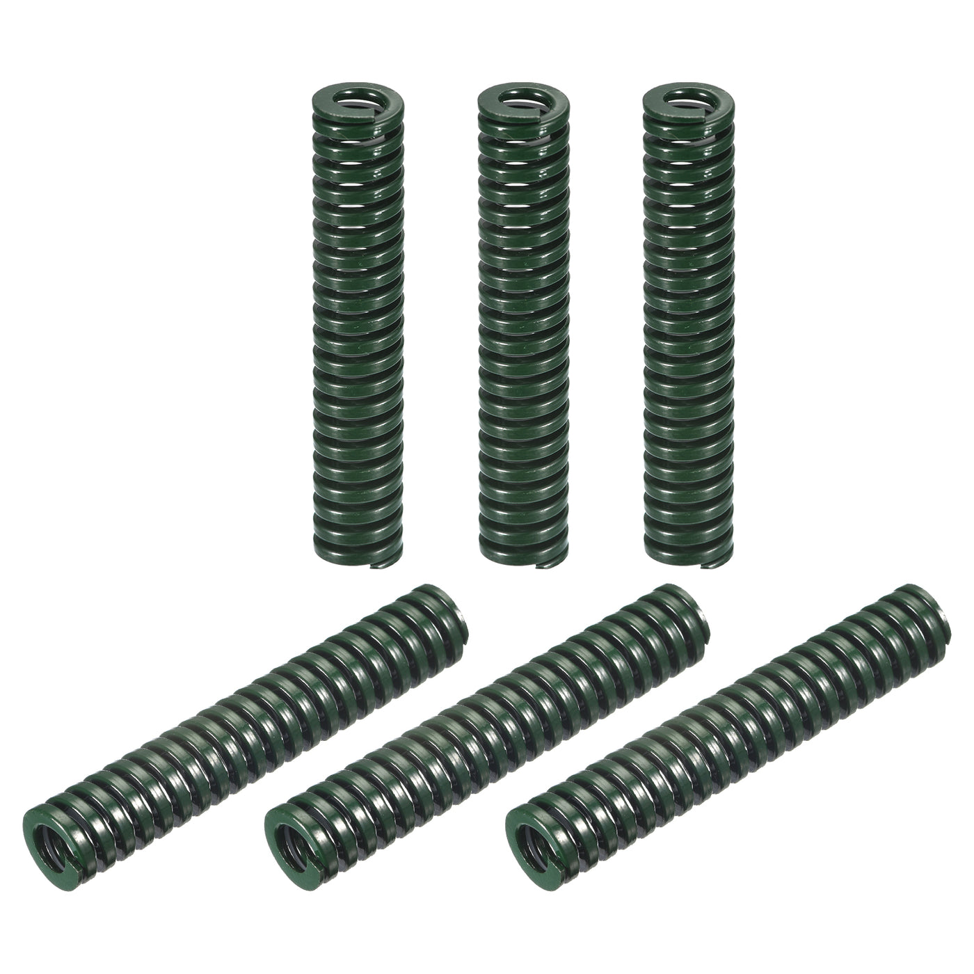 uxcell Uxcell 3D Printer Die Spring, 6pcs 14mm OD 80mm Long Spiral Stamping Compression Green
