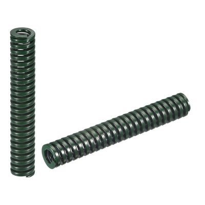 Harfington Uxcell 3D Printer Die Spring, 2pcs 14mm OD 90mm Long Spiral Stamping Compression Green