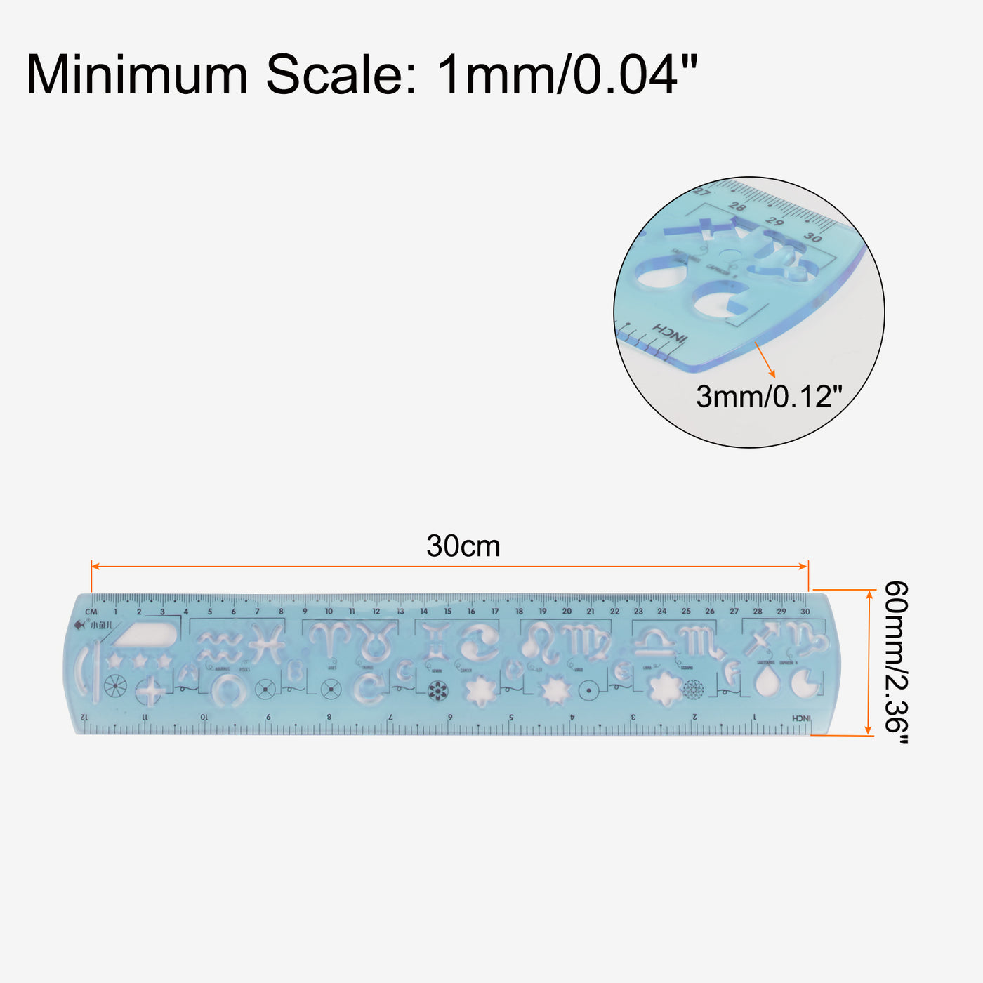 Unbreakable Flexible Rulers Folding Plastic Ruler | Harfington