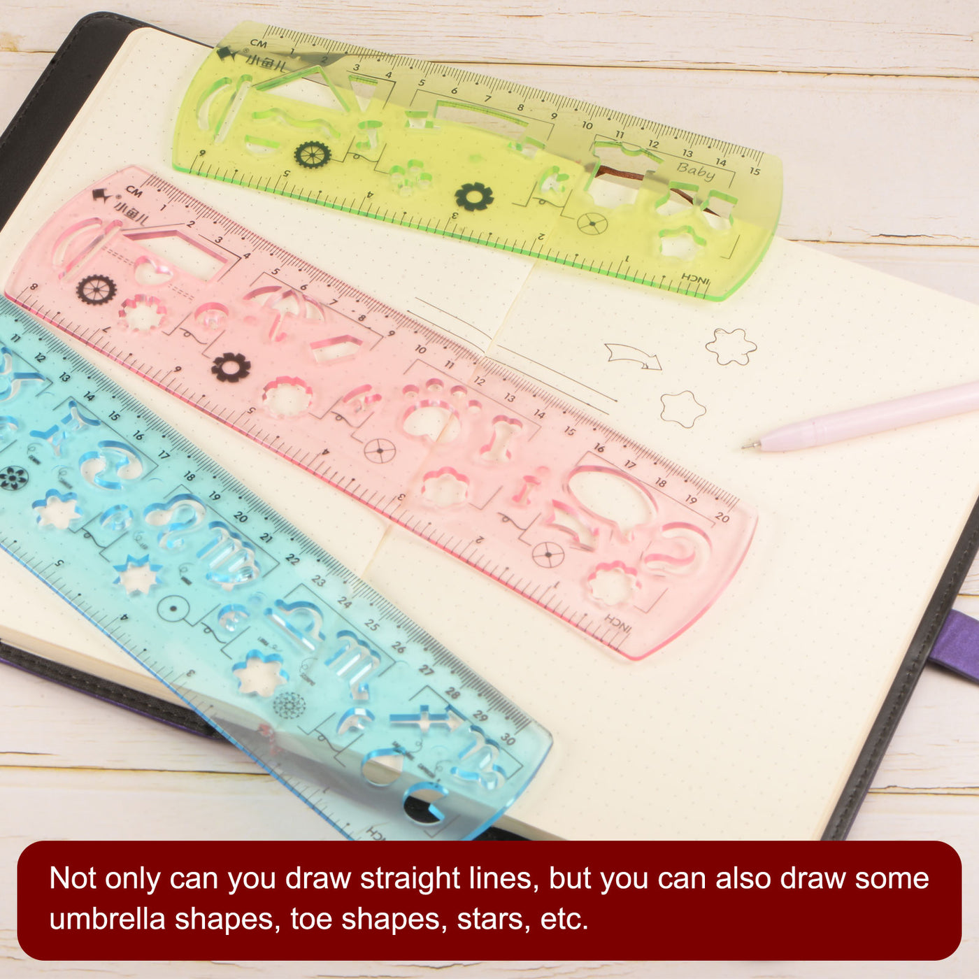 Unbreakable Flexible Rulers Folding Plastic Ruler | Harfington