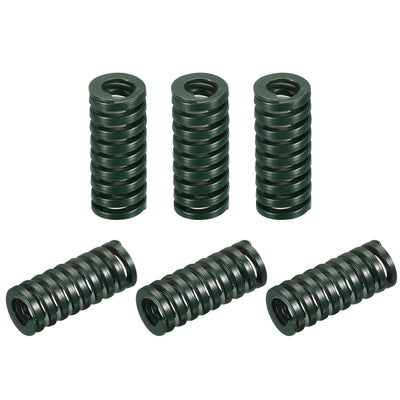 uxcell Uxcell 3D Printer Die Spring, 6pcs 16mm OD 40mm Long Spiral Stamping Compression Green
