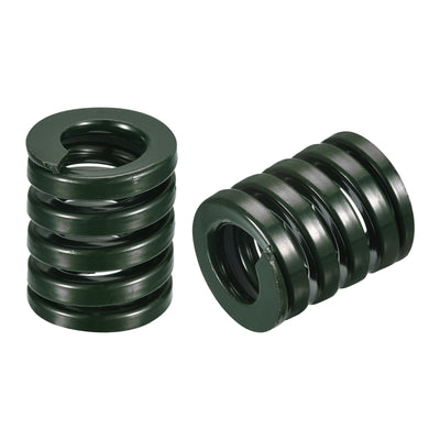 Harfington Uxcell 3D Printer Die Spring, 2pcs 30mm OD 35mm Long Spiral Stamping Compression Green