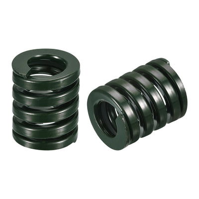 Harfington Uxcell 3D Printer Die Spring, 2pcs 30mm OD 40mm Long Spiral Stamping Compression Green