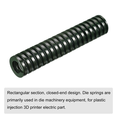 Harfington Uxcell 3D Printer Die Spring, 1pcs 30mm OD 150mm Long Spiral Stamping Compression Green