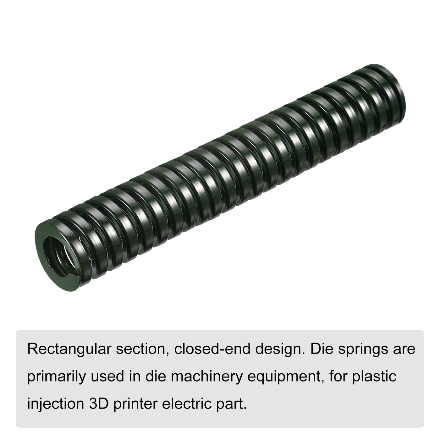 uxcell Uxcell 3D Printer Die Spring, 1pcs 30mm OD 175mm Long Spiral Stamping Compression Green