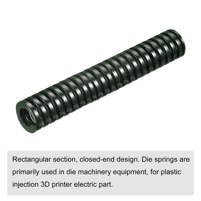 Harfington Uxcell 3D Printer Die Spring, 1pcs 30mm OD 175mm Long Spiral Stamping Compression Green