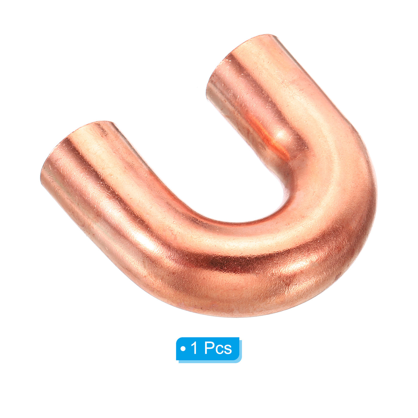 Harfington 3/4 Inch OD 58x51mm Elbow Copper Pipe Fitting, 180 Degree Bend Welding Sweat Solder Connection for HVAC Air Conditioner Plumbing