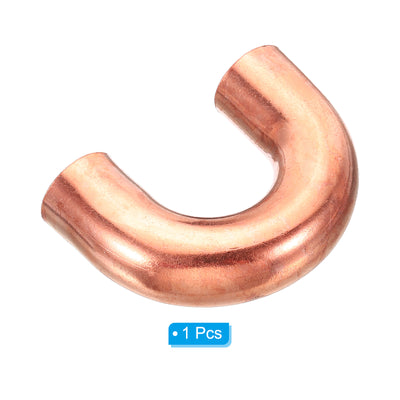 Harfington 3/4 Inch OD 64x47mm Elbow Copper Pipe Fitting, 180 Degree Bend Welding Sweat Solder Connection for HVAC Air Conditioner Plumbing