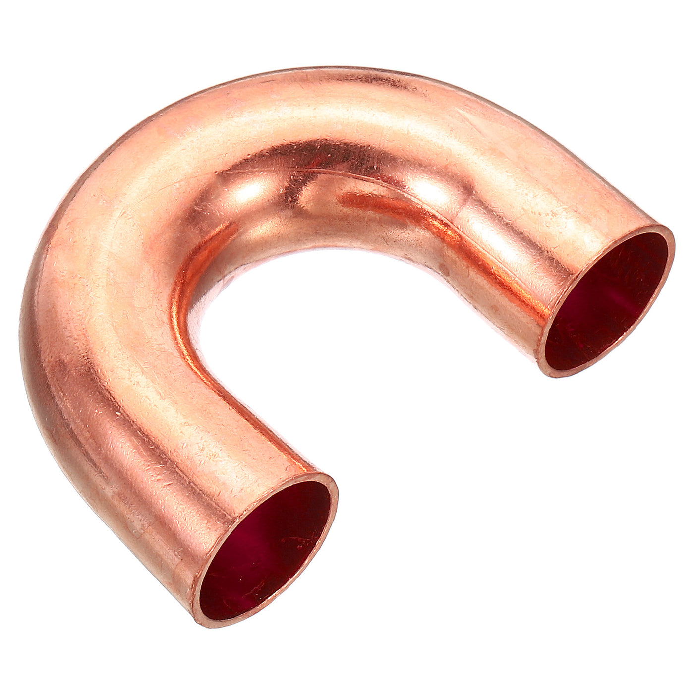 Harfington 3/4 Inch OD 64x47mm Elbow Copper Pipe Fitting, 180 Degree Bend Welding Sweat Solder Connection for HVAC Air Conditioner Plumbing