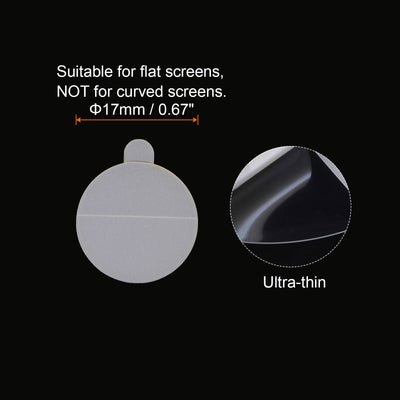 Harfington 5pcs 17mm Soft TPU Matte Anti-Glare Clear Round Watch Glass Screen Protectors
