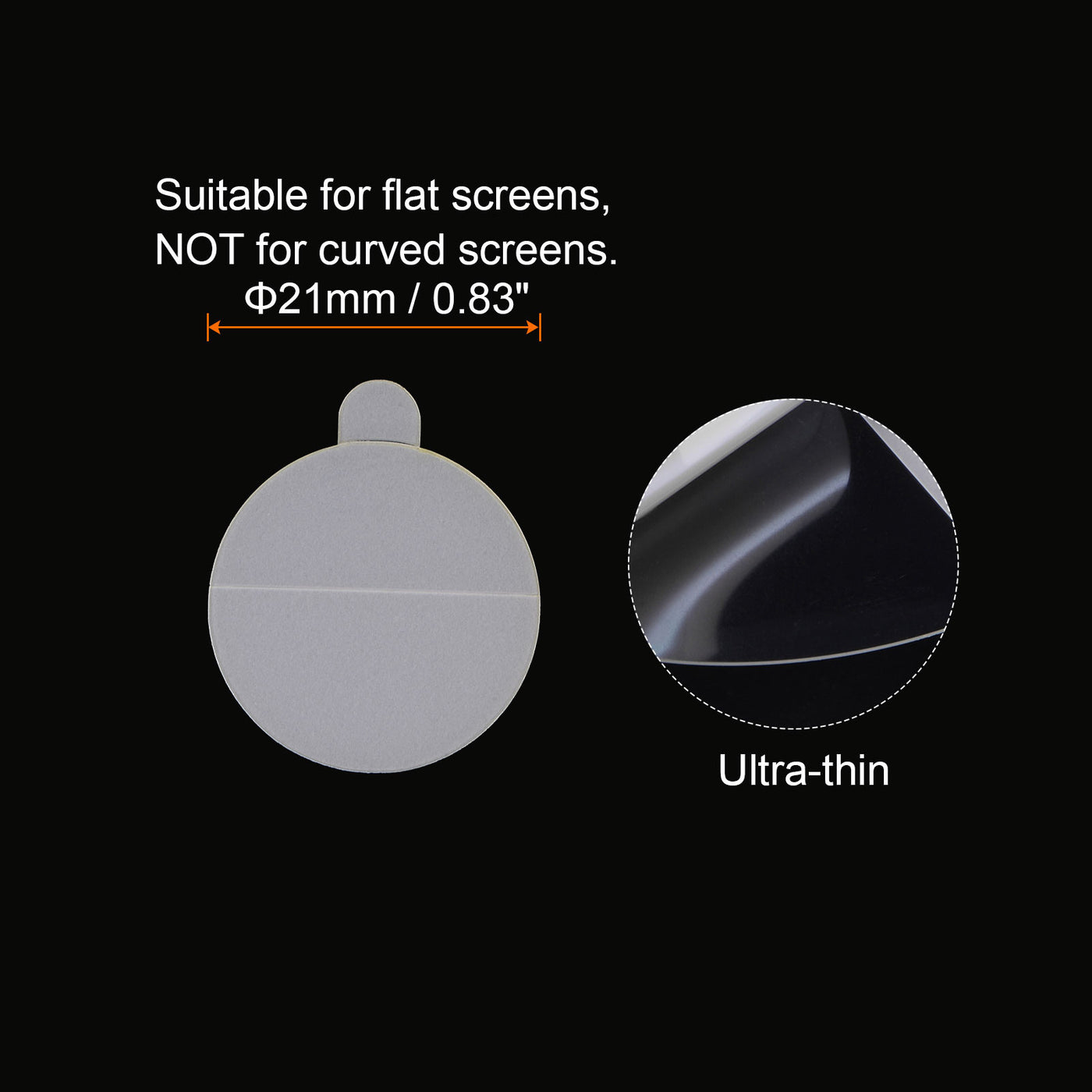Harfington 5pcs 21mm Soft TPU Matte Anti-Glare Clear Round Watch Glass Screen Protectors