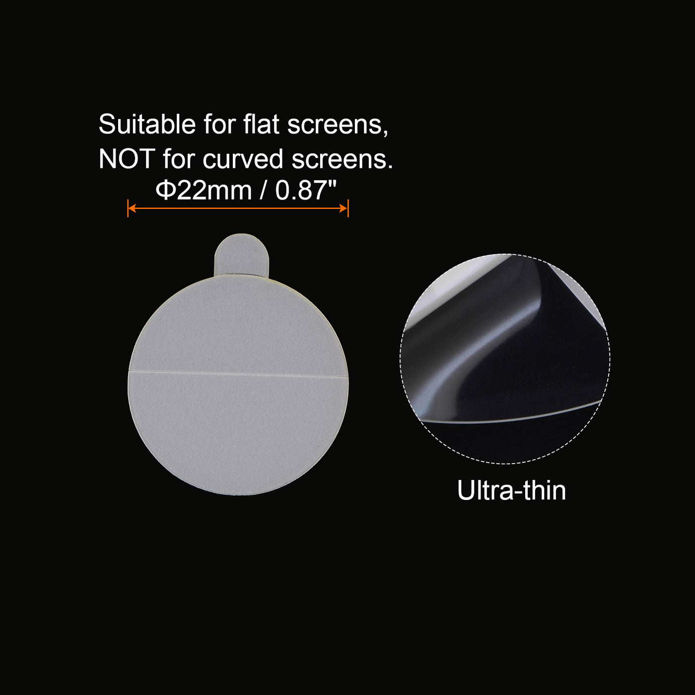 Harfington 5pcs 22mm Soft TPU Matte Anti-Glare Clear Round Watch Glass Screen Protectors