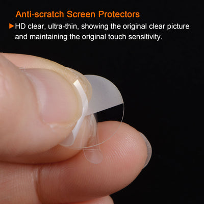Harfington 5pcs 19mm Soft TPU Anti-scratch HD Clear Round Watch Glass Screen Protectors