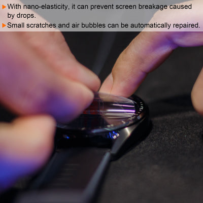 Harfington 5pcs 20mm Soft TPU Anti-scratch HD Clear Round Watch Glass Screen Protectors