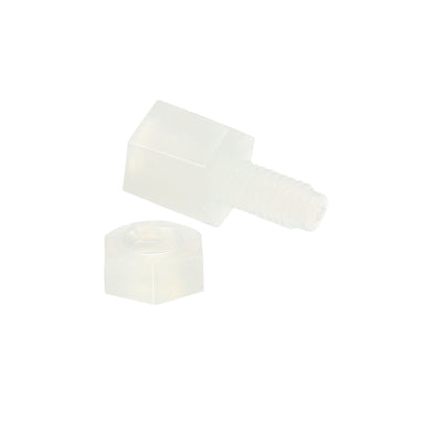 Harfington M3 Standoff Screws 40 Pack Nylon Hex PCB Standoffs Nuts (5mm+6mm, White)