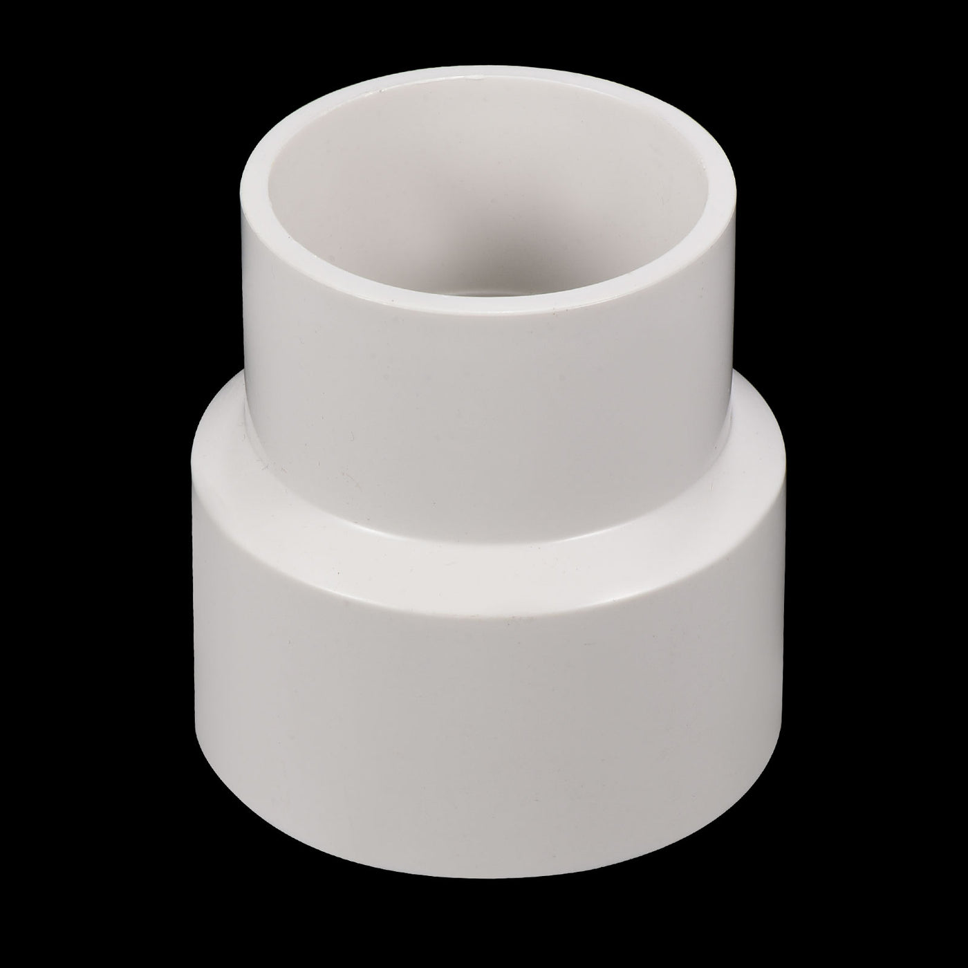Harfington PVC Reducer Pipe Fitting 63x50mm, Straight Coupling Adapter Connector, White