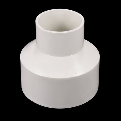 Harfington PVC Reducer Pipe Fitting 110x63mm, Straight Coupling Adapter Connector, White